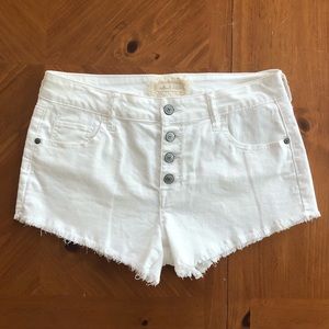 Altar’d State white denim shorts